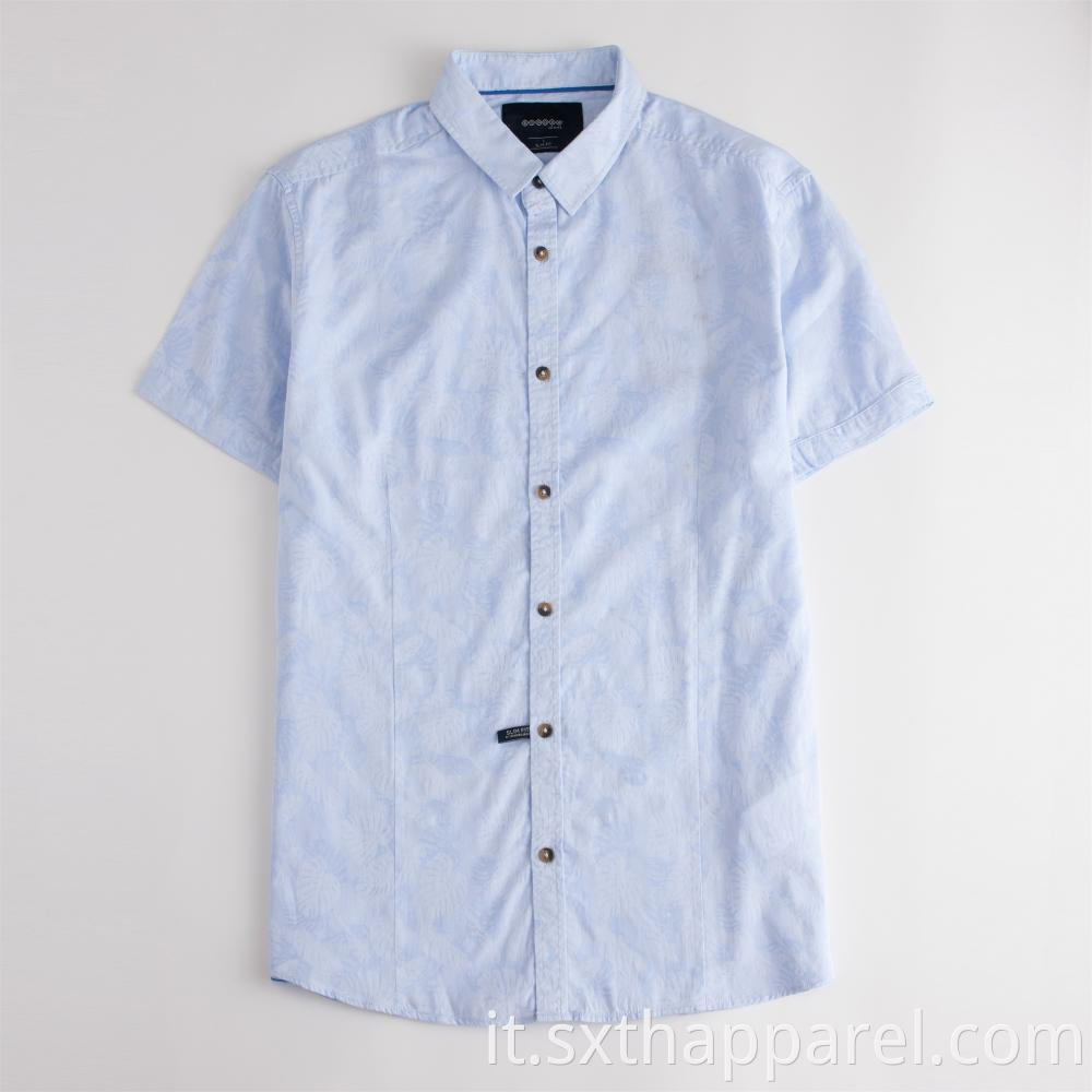 100% Cotton Short Sleeve Print Shirt